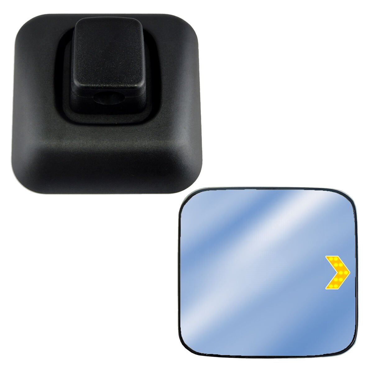 Atego Axor Actross Sinyalli Rezistanssız İlave Ayna 201x201 mm